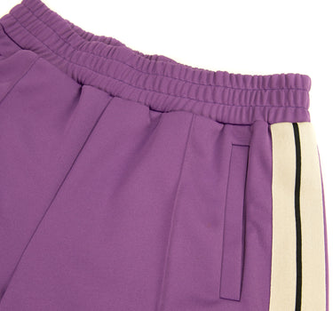 The logo of the Palm Angels Dark Purple Sweatpants L.