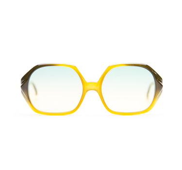 The front of the Dior Orange & Dark Green Sunglasses.