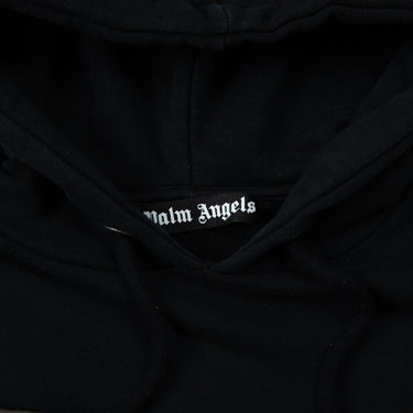 The inside label of the Palm Angels Spray Logo Black Hoodie.