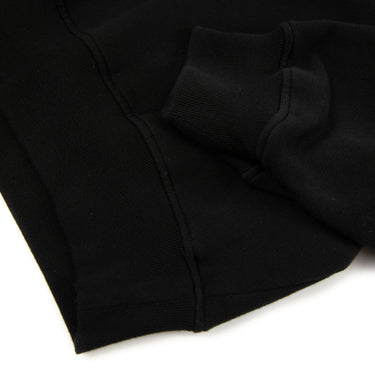 A close up detail of the Amiri Black A/W18 Children of the Night Vampire Sweatshirt.