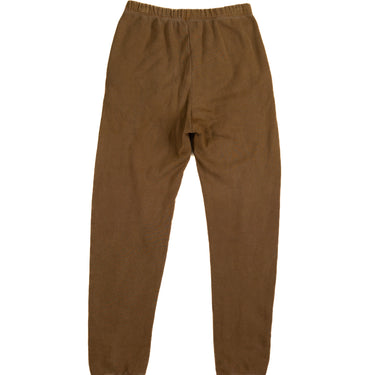 The back of Joah Brown sweatpants, in brown.