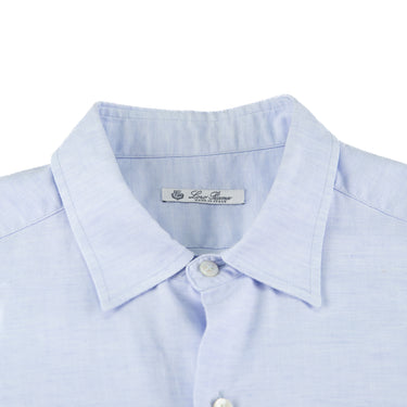 The collar of the Loro Piana Short Sleeve Shirt.