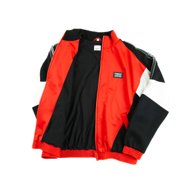 The inside of the Burberry Astala Red Track Jacket.