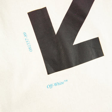 The back print of the Off-White Gradient Arrows White Long Sleeve T Shirt.