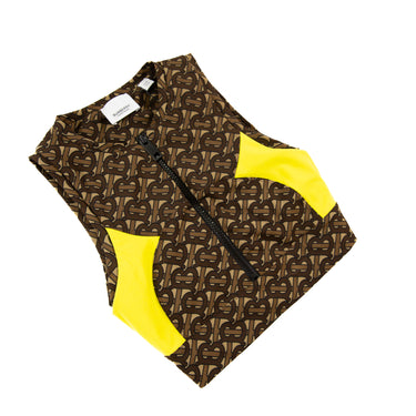 The front flatlay of the Burberry All-Over Monogram Vest.
