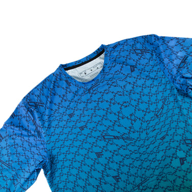 The flat lay of the Off-White All-Over Peacock T Shirt.