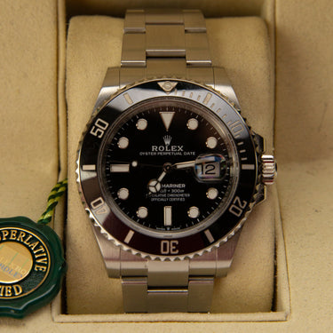 The watch dial of the Rolex Submariner Date 41mm 126610LN 2024.