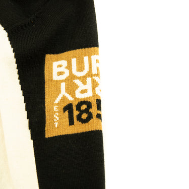 The logo of the Burberry Knit-Nylon Hybrid Zip Hoodie.