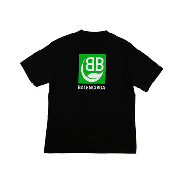 The back of the Balenciaga Bio Logo Black T Shirt.