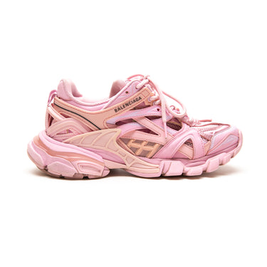 The right of the Balenciaga Pink Track Trainers.