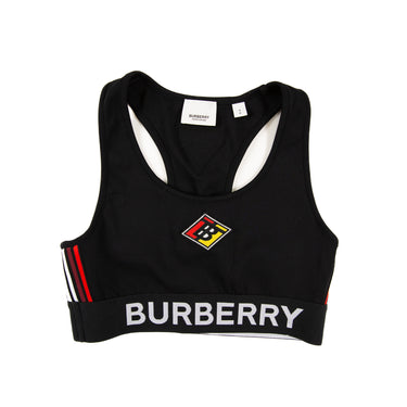 The front of the Burberry Sesia Logo Bra Top.