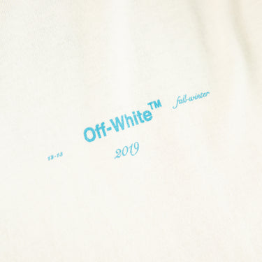 The front logo of the Off-White Gradient Arrows White Long Sleeve T Shirt.