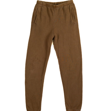 The front view of the Joah Brown LA sweatpants, in brown.