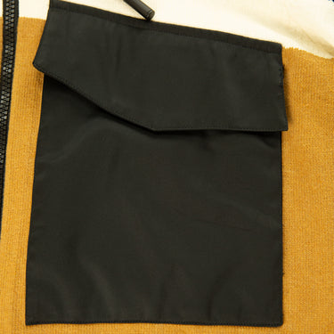 The pocket of the Burberry Knit-Nylon Hybrid Zip Hoodie.