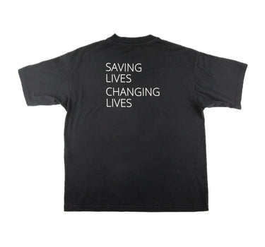 The back of the Balenciaga World Food Programme T Shirt.