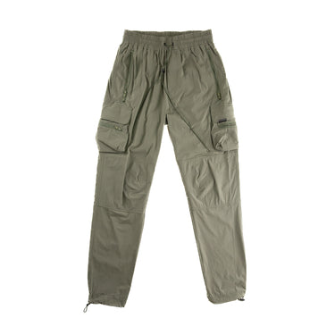 The front of the Represent Green Cargo Trousers.