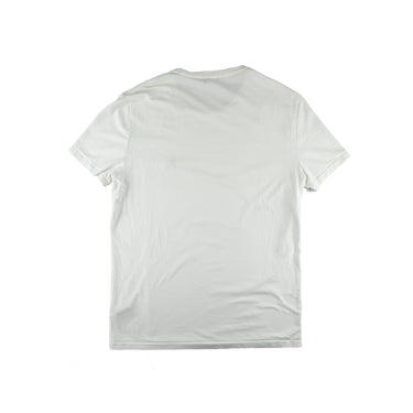 The back of the Burberry Red Embroidered Logo White T Shirt.