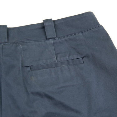 The back pocket of the Loro Piana Navy Shorts.