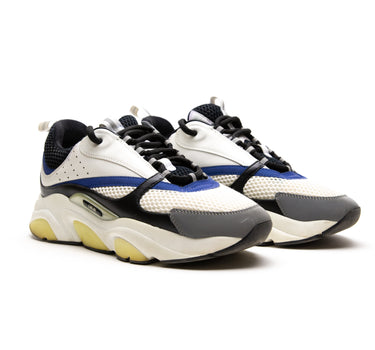 The side of the Dior B22 Blue White Grey Trainers.