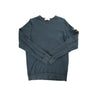 The front of the Stone Island  Navy Lightweight Sweatshirt.