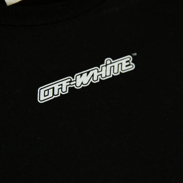 The logo of the Off-White Marker Arrows Black Long Sleeve T Shirt.