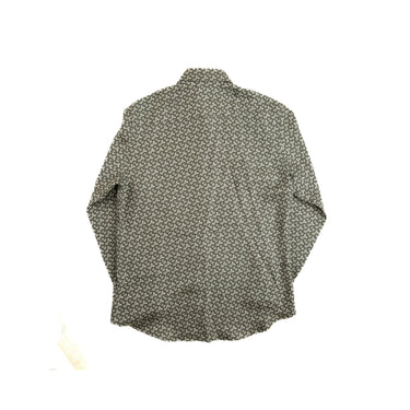 The back of the Burberry TB Monogram Silk Shirt.