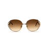 The front view of Dior 2302 Gradient Brown Sunglasses depicting the stylish brown gradient lenses.
