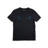 The front of the Fendi Bag Bugs Gem Studded Navy T Shirt.