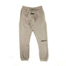 The front of the Fear Of God ESSENTIALS Dark Oatmeal Sweatpants S.