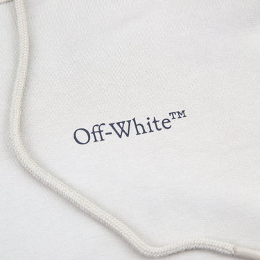 The logo of the Off-White Caravaggio Crowning Beige Hoodie.