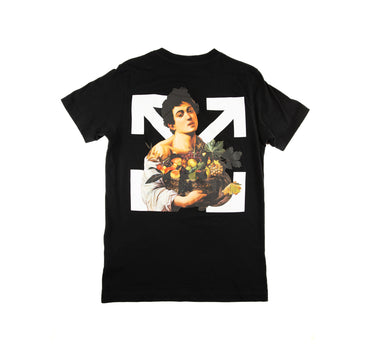 The back of the Off-White Caravaggio Boy Black T Shirt.