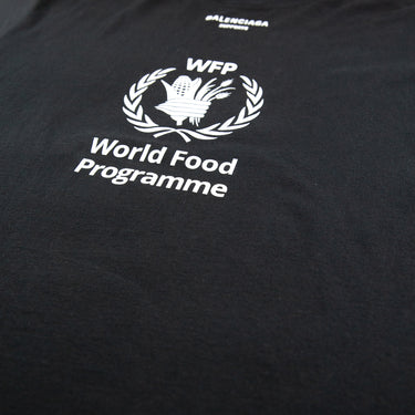 The flat lay of the Balenciaga World Food Programme T Shirt.