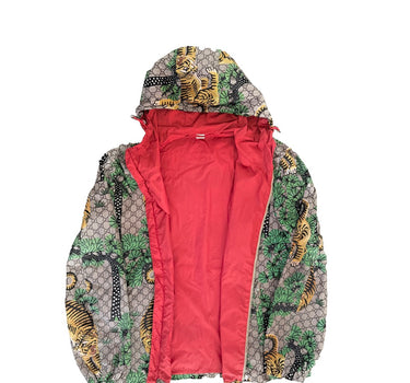 The inside of the Gucci Bengal Tiger Windbreaker.
