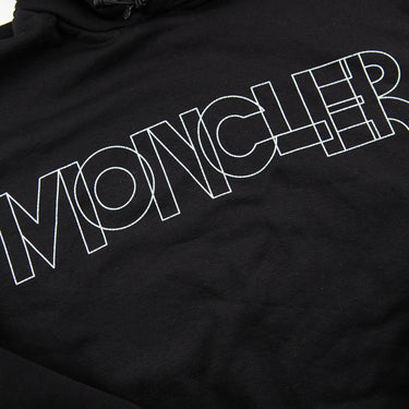 The logo of the Moncler Logo Black Hoodie.