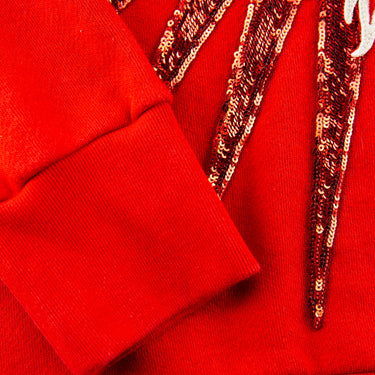 The sleeve of the Gucci Guccify Red Wolf Sweatshirt.