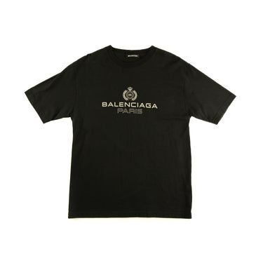 The front of the Balenciaga Paris Black T Shirt.