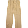The front of Burberry Wide Leg Trousers in Tan.
