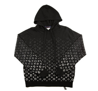 The  of the Louis Vuitton Monogram Gradient Black Hoodie.