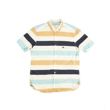The front of the Burberry Striped Short Sleeve Shirt.
