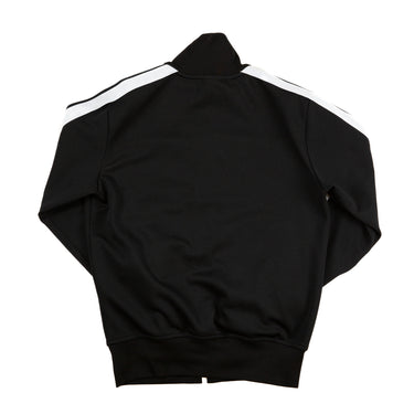 The back of the Palm Angels Black Track Jacket.