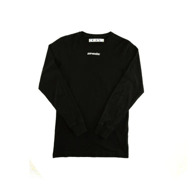 The front of the Off-White Marker Arrows Black Long Sleeve T Shirt.
