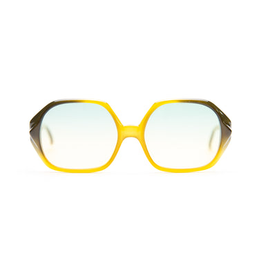 The front of the Dior Orange & Dark Green Sunglasses.