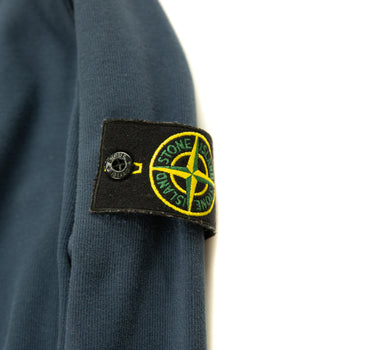 The logo of the Stone Island  Navy Lightweight Sweatshirt.