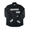 The front of the Burberry London England Black Shirt.