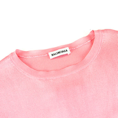The inside label of the Balenciaga BB Pink Women's Long Sleeve.