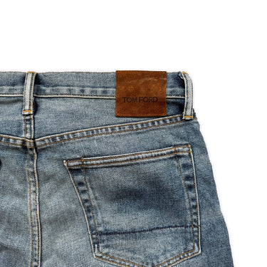 The label of the Tom Ford Straight Leg Jeans.