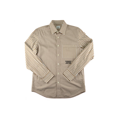 The front of the Burberry Orange Striped Shirt.