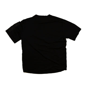 The back of the Prada Re-Nylon Black Sleeve Pocket T-Shirt.