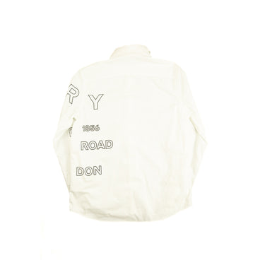 The back of the Burberry Horseferry White Long Sleeve Shirt.