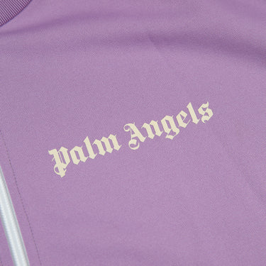 The logo of the Palm Angels Lilac & Ivory Track Jacket.